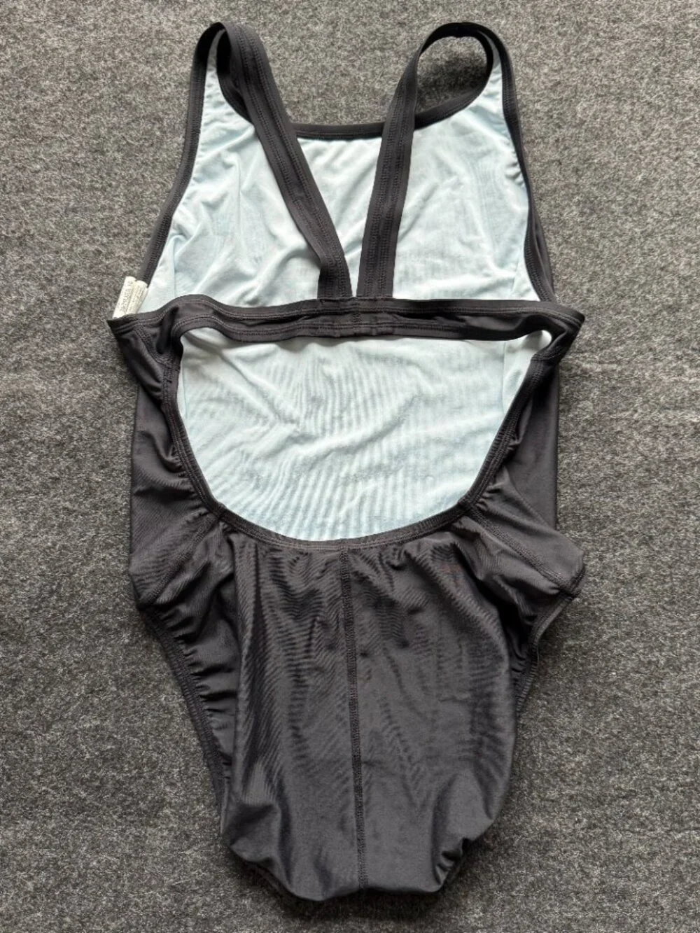 Nike HydraStrong Black Fastback One Piece Swimsuit Size 10